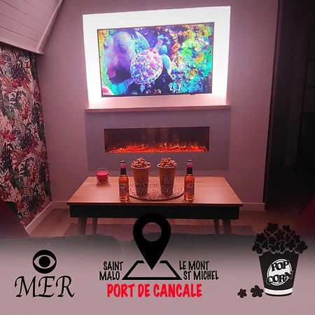 קאנקל L'Etoile By Mrodbnb - Appart Neuf - Vue Mer - 25M Plage & Resto - Cine - Cheminee - Popcorn מראה חיצוני תמונה